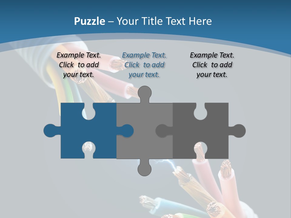 Fire Electric Shock PowerPoint Template