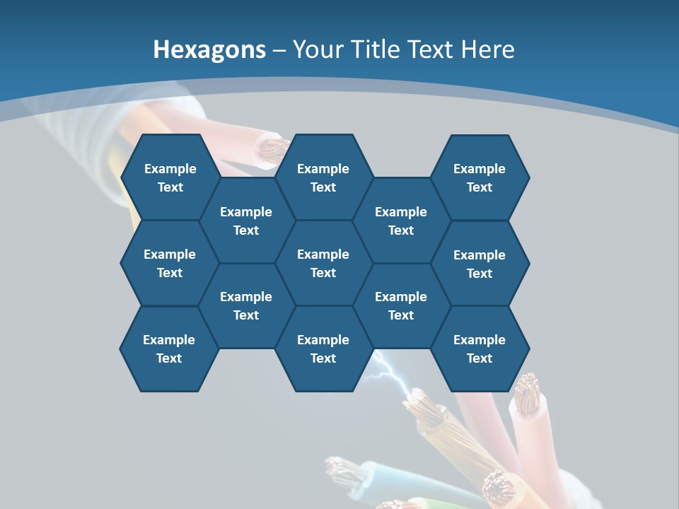 Fire Electric Shock PowerPoint Template