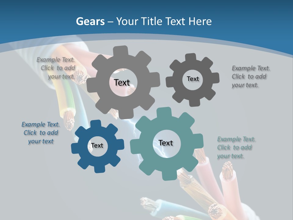 Fire Electric Shock PowerPoint Template