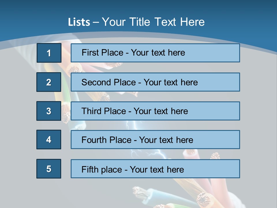 Fire Electric Shock PowerPoint Template
