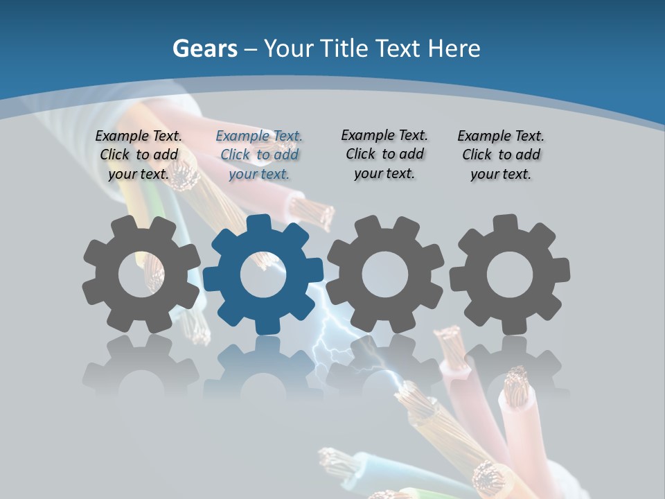 Fire Electric Shock PowerPoint Template