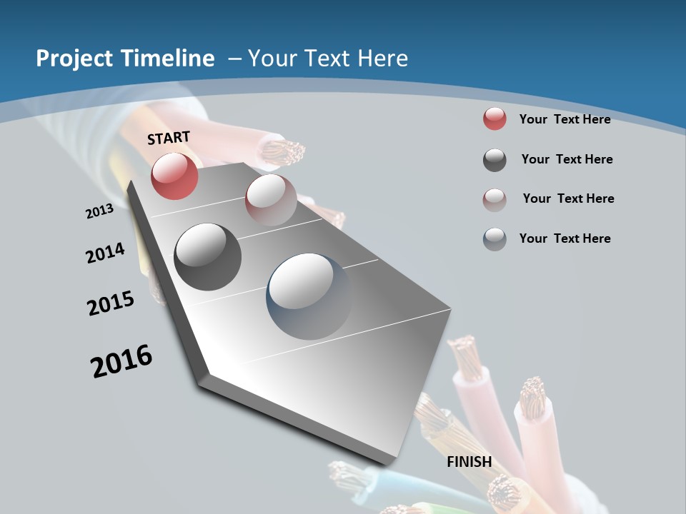 Fire Electric Shock PowerPoint Template