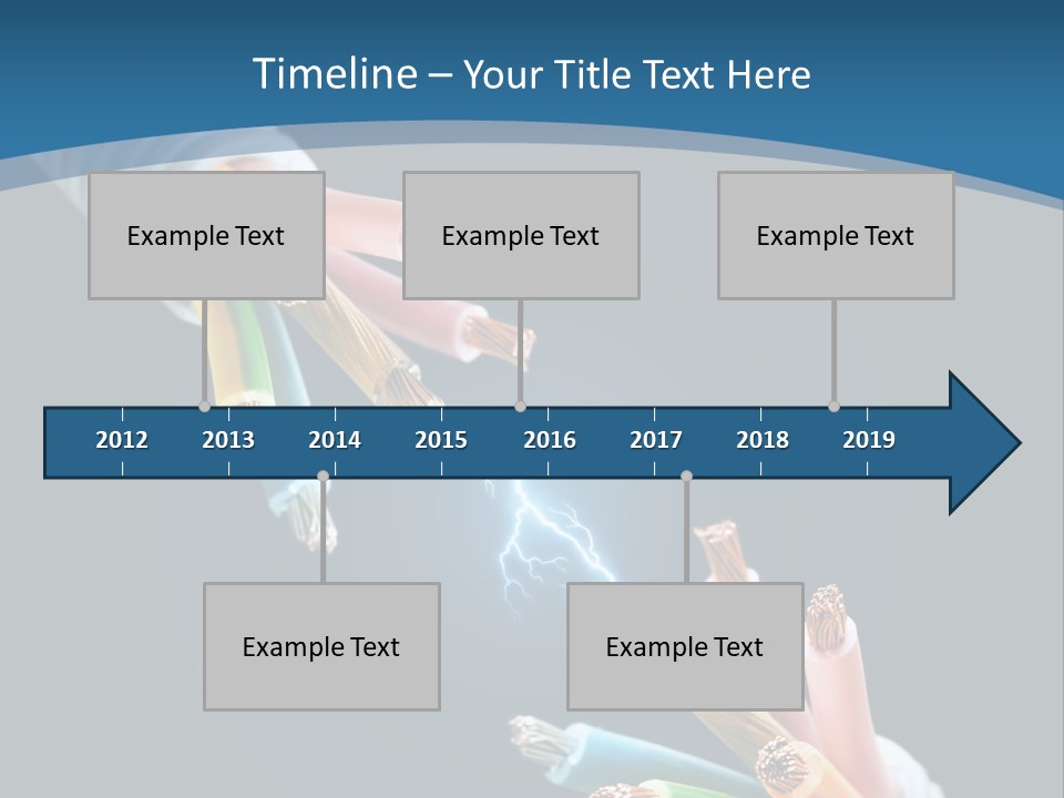 Fire Electric Shock PowerPoint Template