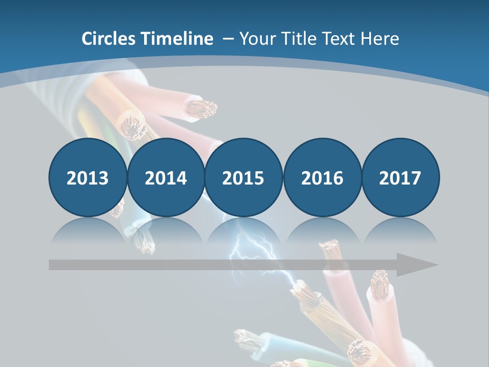 Fire Electric Shock PowerPoint Template