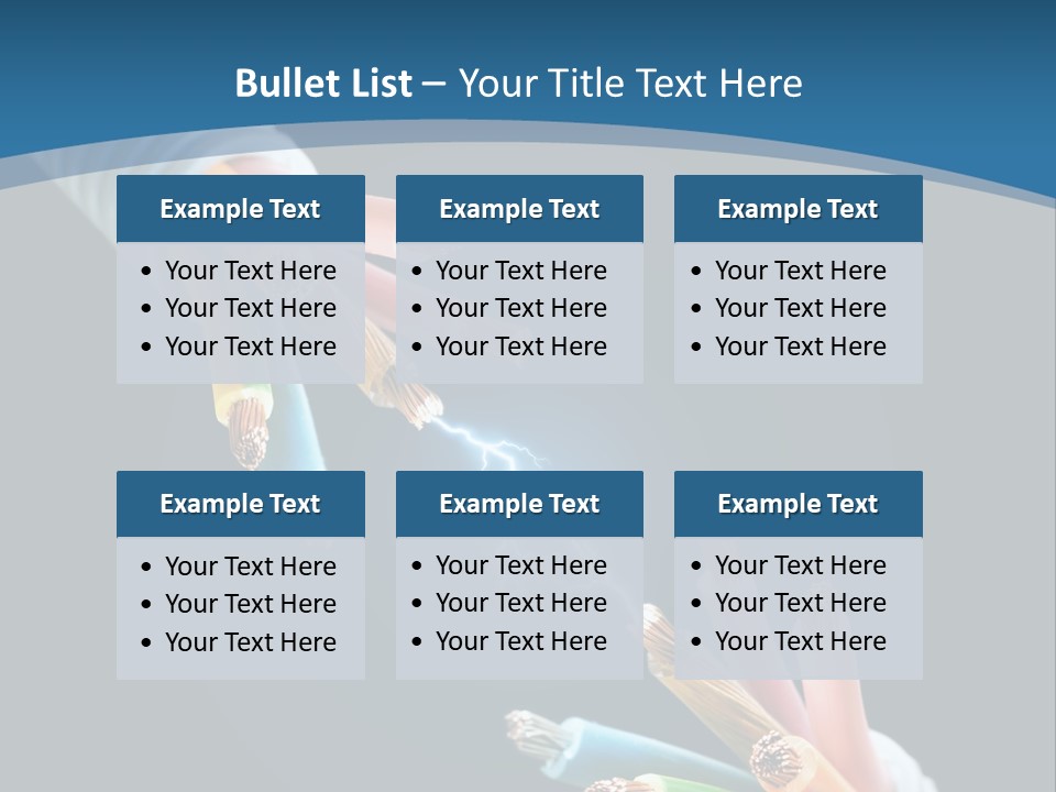 Fire Electric Shock PowerPoint Template