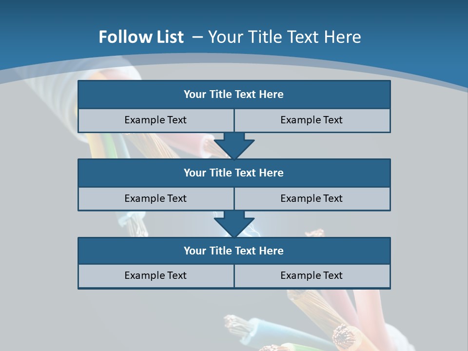 Fire Electric Shock PowerPoint Template
