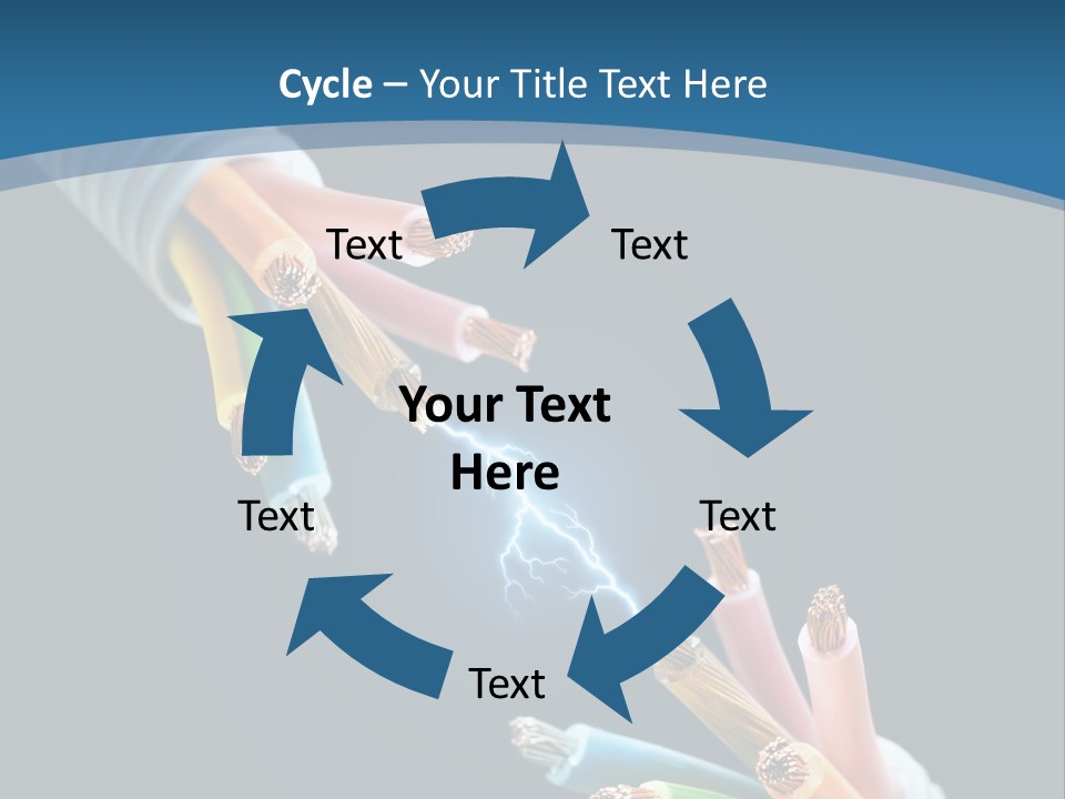 Fire Electric Shock PowerPoint Template