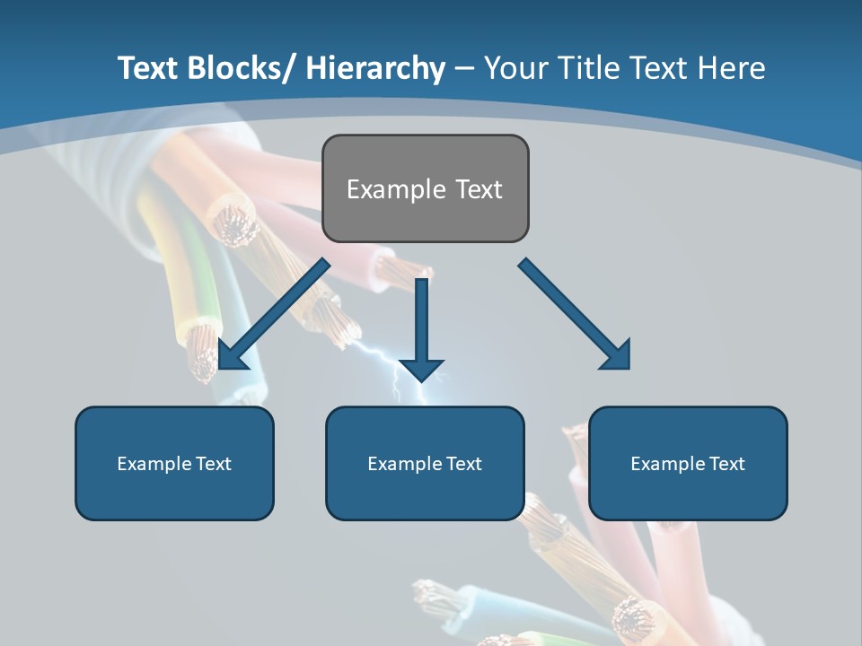 Fire Electric Shock PowerPoint Template