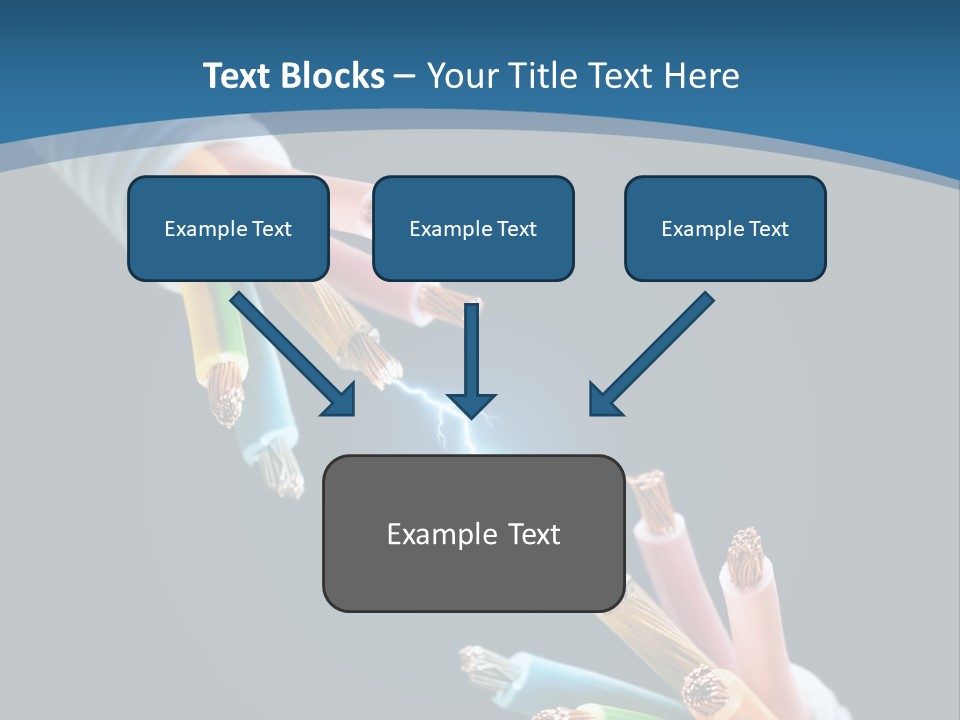 Fire Electric Shock PowerPoint Template