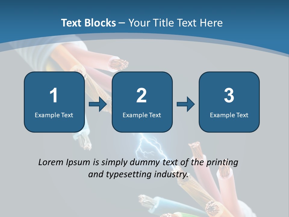Fire Electric Shock PowerPoint Template