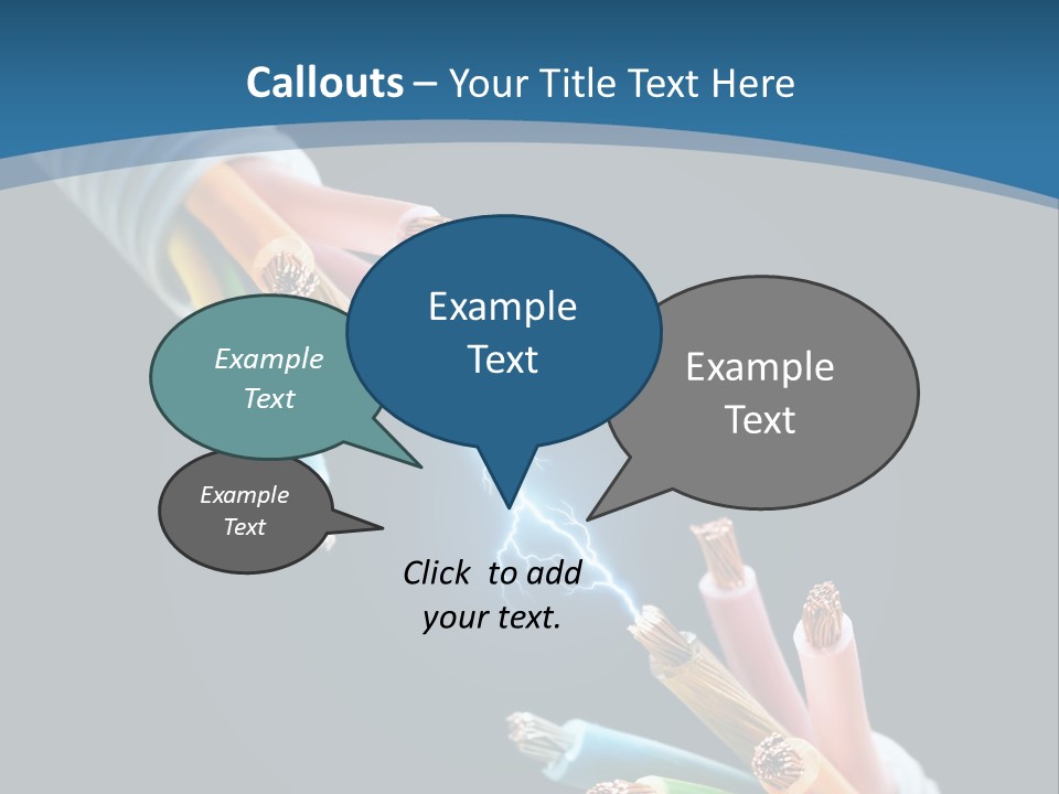 Fire Electric Shock PowerPoint Template
