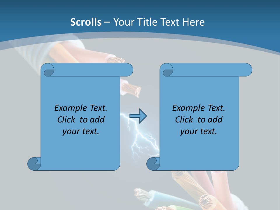 Fire Electric Shock PowerPoint Template