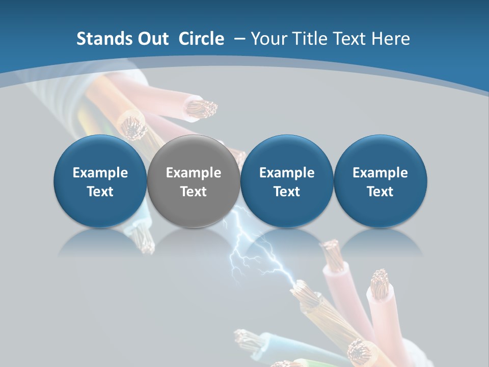 Fire Electric Shock PowerPoint Template