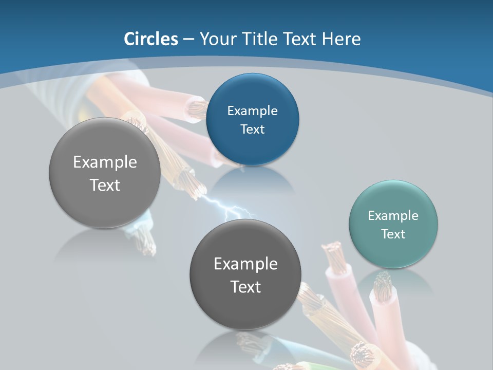 Fire Electric Shock PowerPoint Template