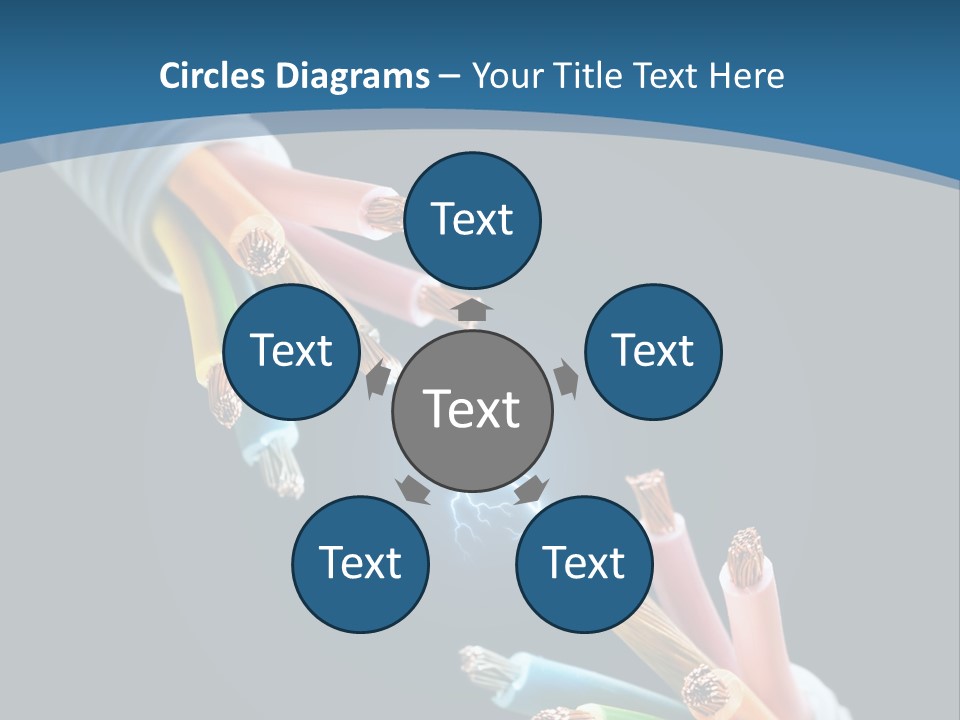 Fire Electric Shock PowerPoint Template