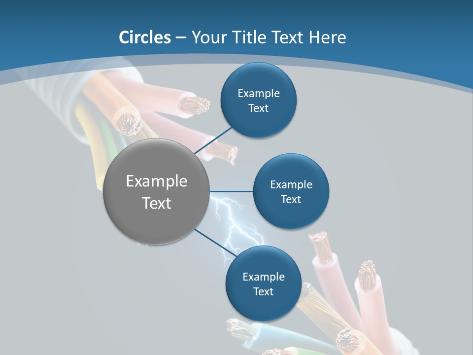 Fire Electric Shock PowerPoint Template