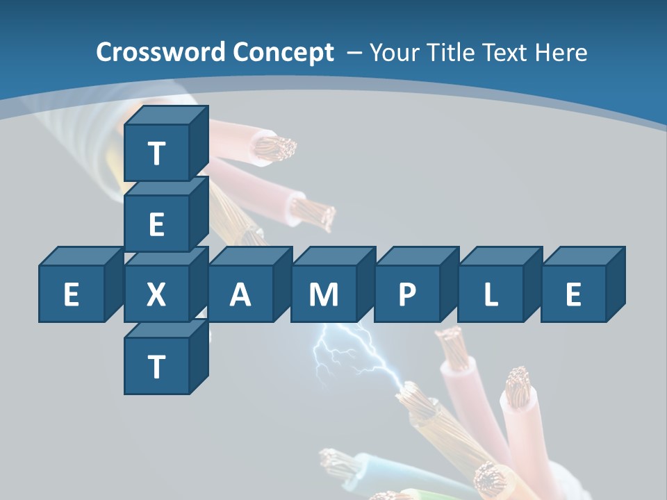 Fire Electric Shock PowerPoint Template