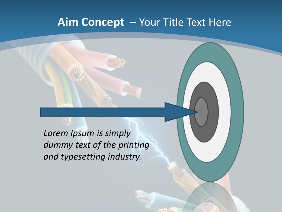 Fire Electric Shock PowerPoint Template