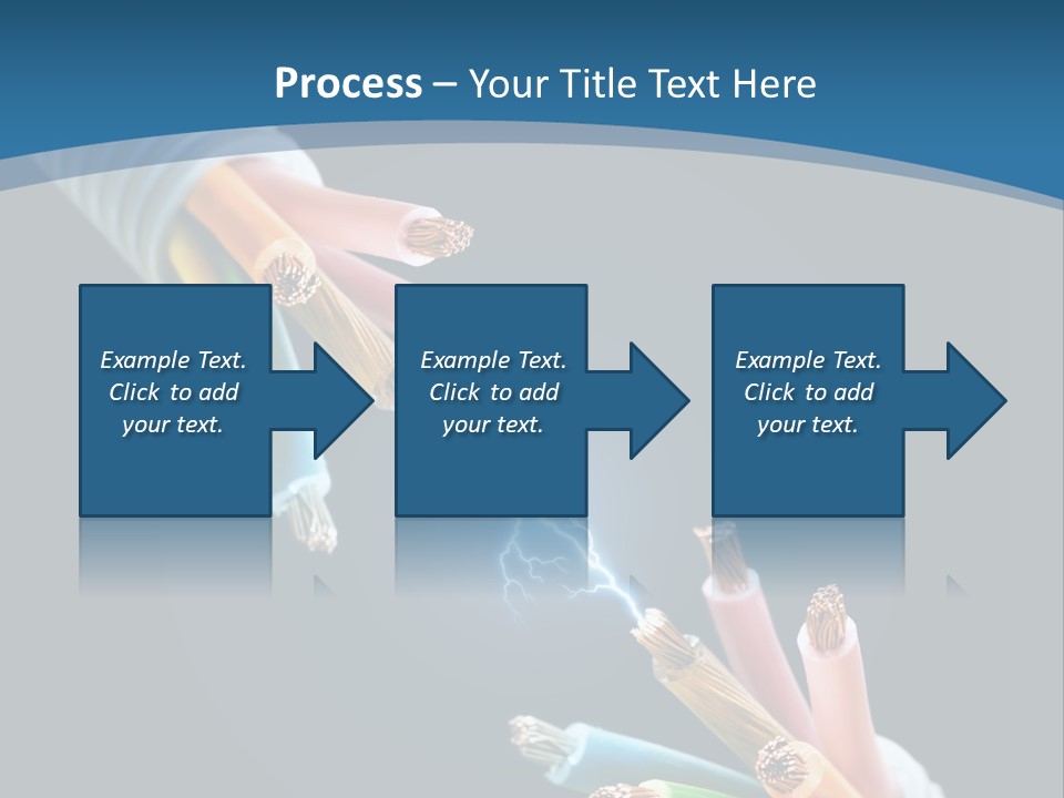 Fire Electric Shock PowerPoint Template