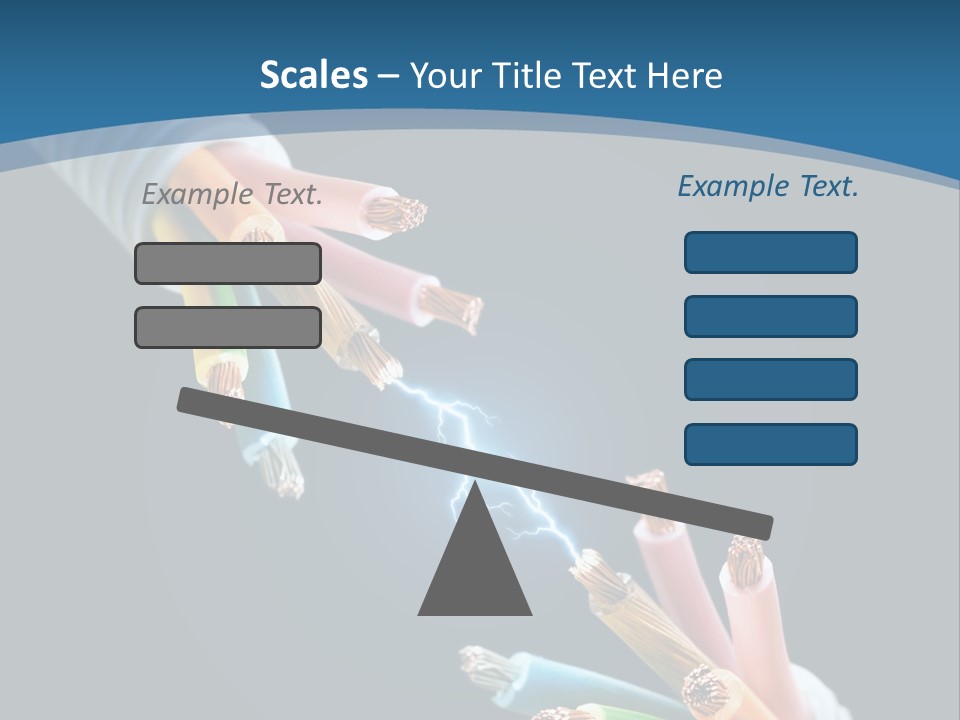 Fire Electric Shock PowerPoint Template
