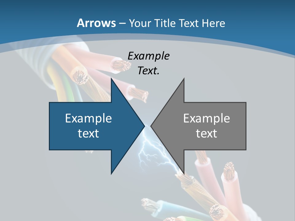 Fire Electric Shock PowerPoint Template