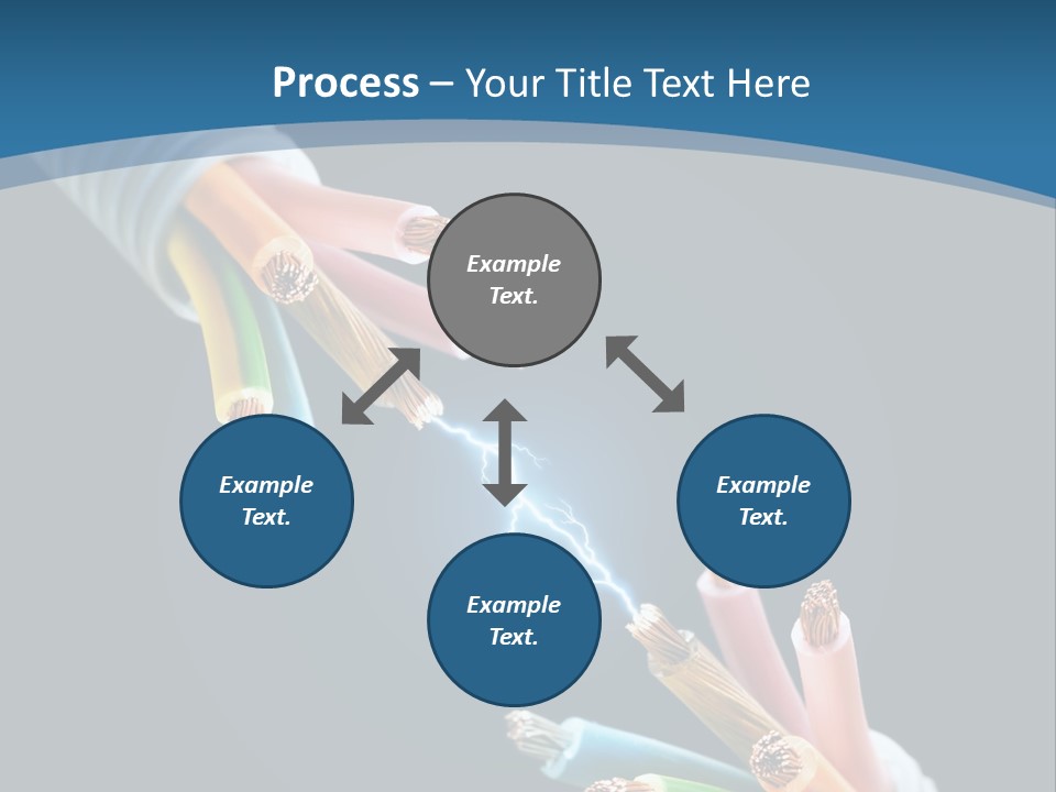 Fire Electric Shock PowerPoint Template