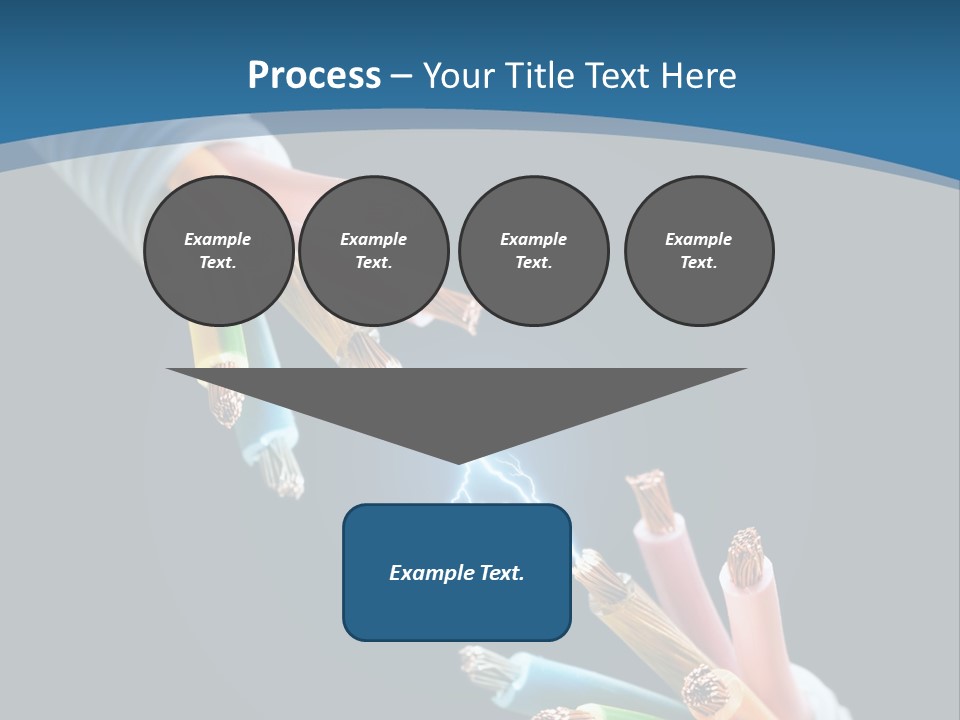 Fire Electric Shock PowerPoint Template