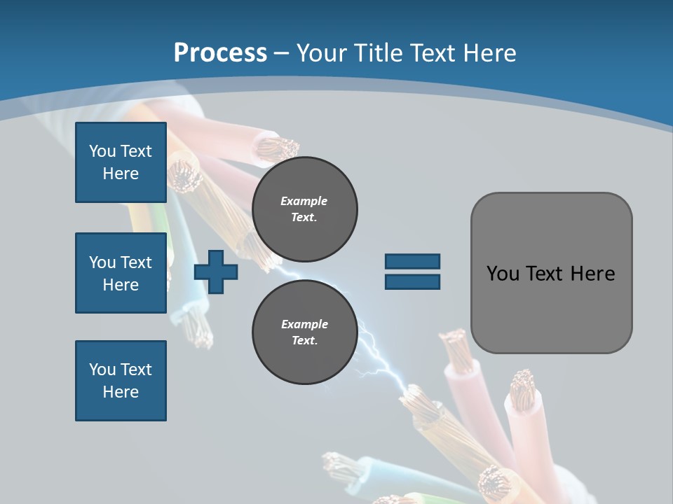 Fire Electric Shock PowerPoint Template