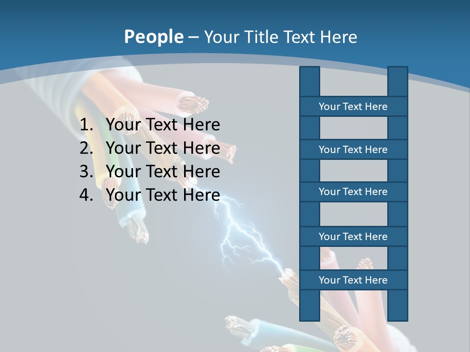 Fire Electric Shock PowerPoint Template
