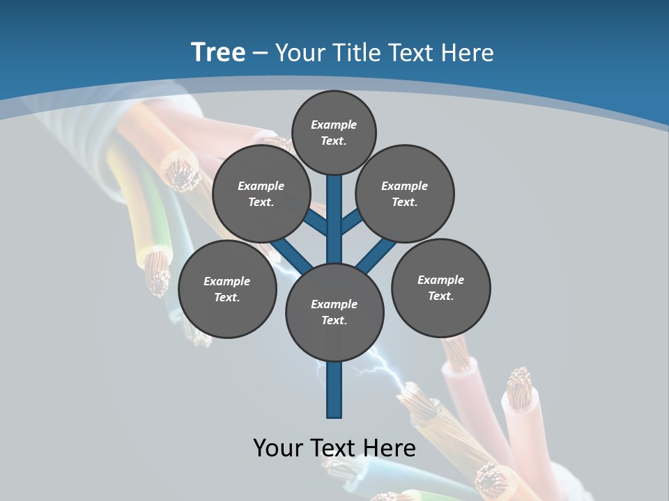 Fire Electric Shock PowerPoint Template