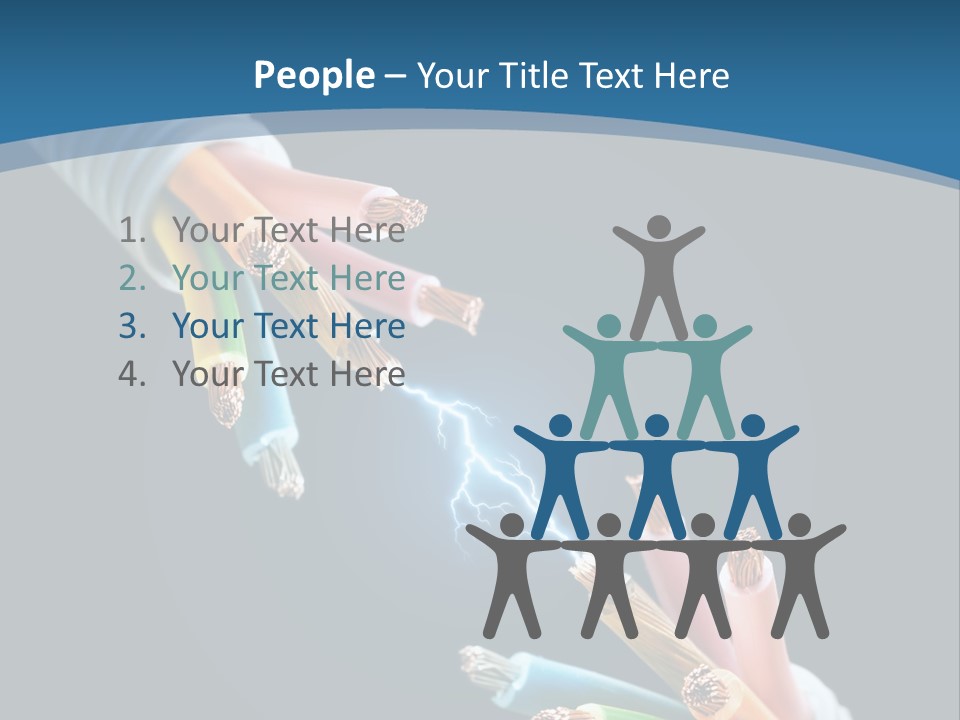 Fire Electric Shock PowerPoint Template