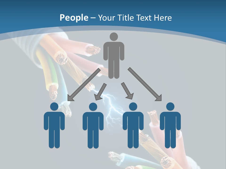 Fire Electric Shock PowerPoint Template