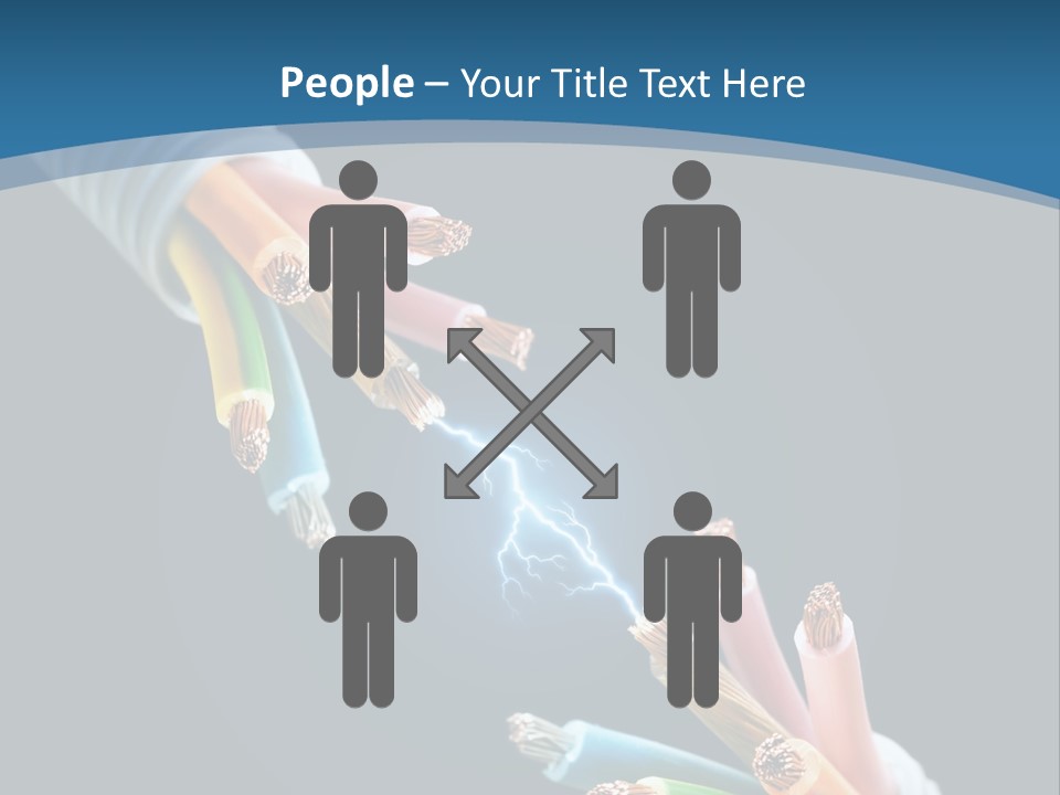 Fire Electric Shock PowerPoint Template