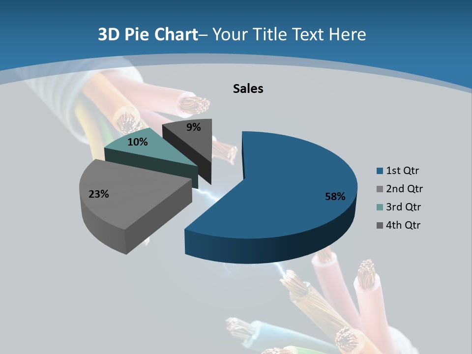 Fire Electric Shock PowerPoint Template