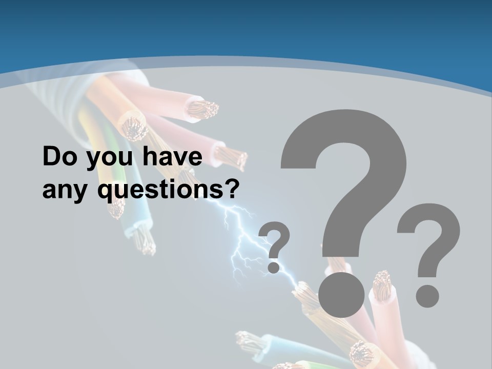 Fire Electric Shock PowerPoint Template