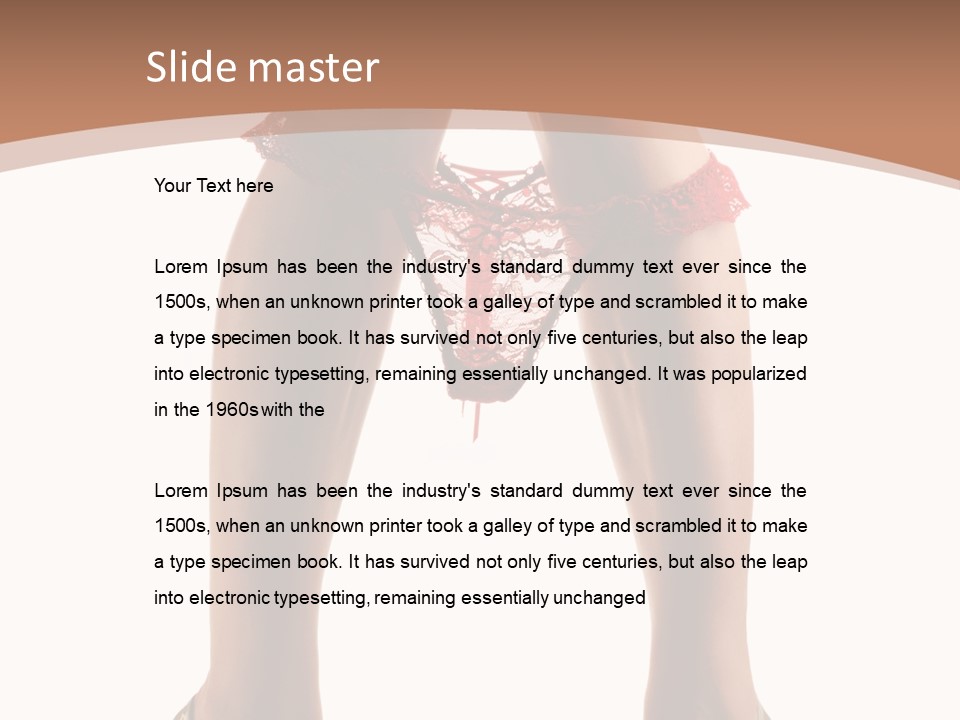 Undressing Fetish Long PowerPoint Template