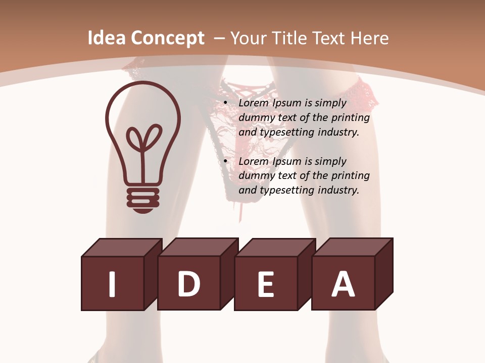 Undressing Fetish Long PowerPoint Template