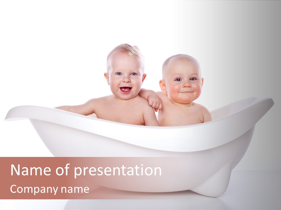 Childhood Two Couple PowerPoint Template