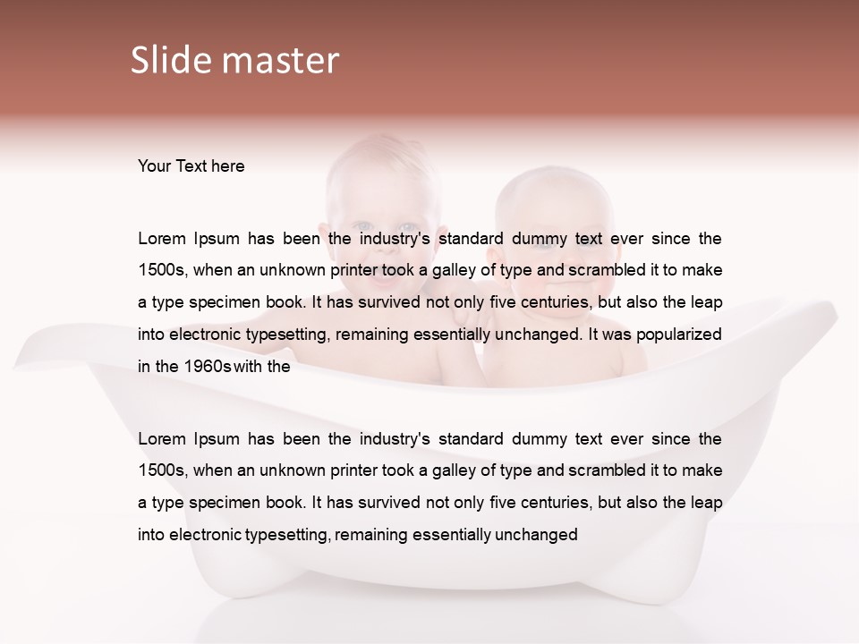 Childhood Two Couple PowerPoint Template