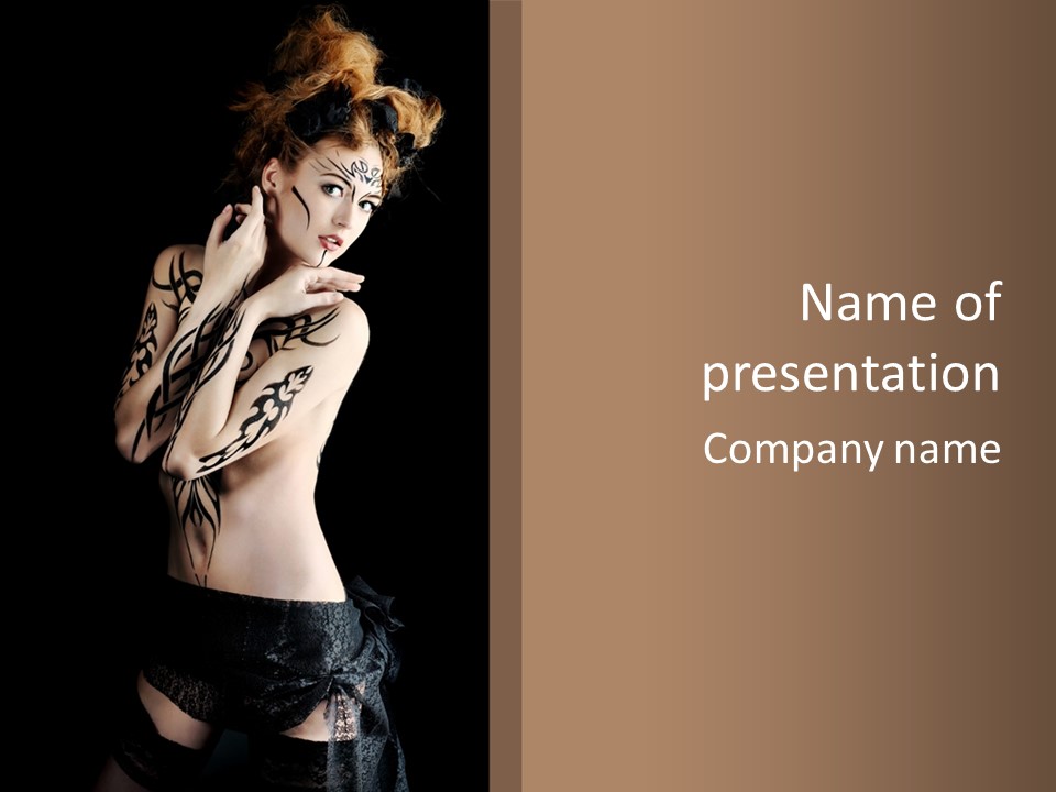 Sexual Art Vintage PowerPoint Template