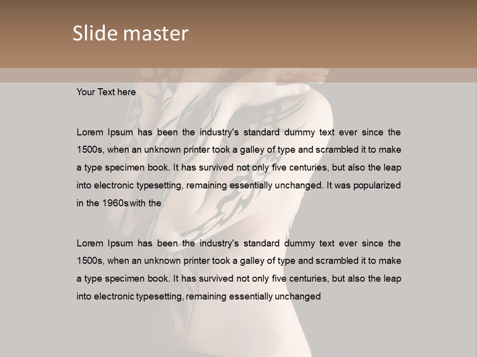 Sexual Art Vintage PowerPoint Template