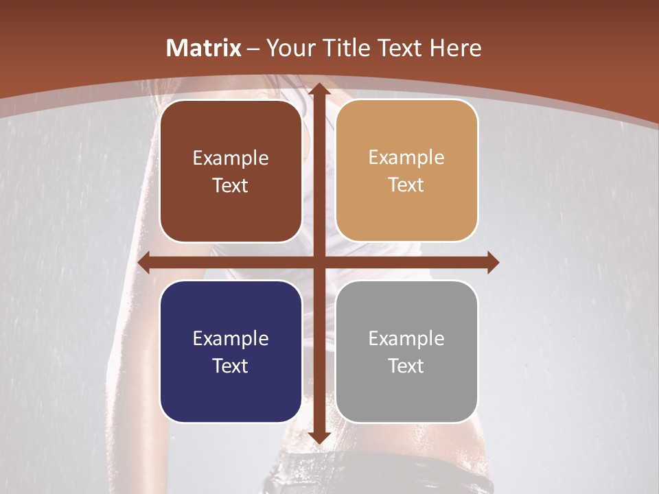 Wet Girl Femininity PowerPoint Template