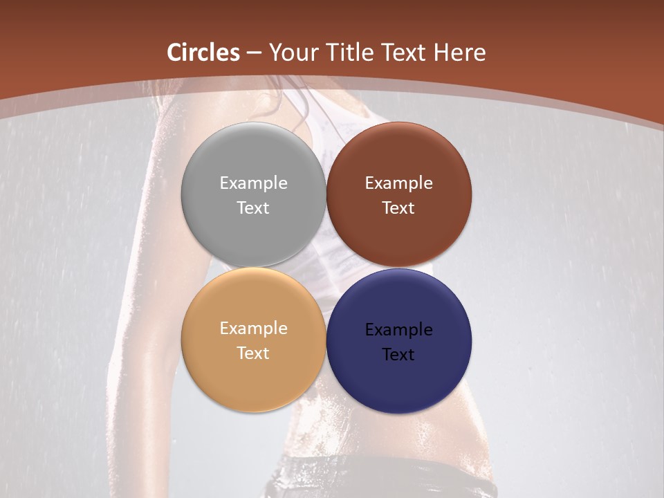 Wet Girl Femininity PowerPoint Template