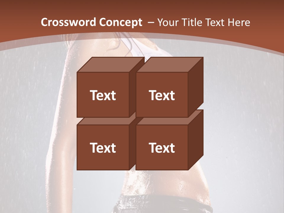 Wet Girl Femininity PowerPoint Template