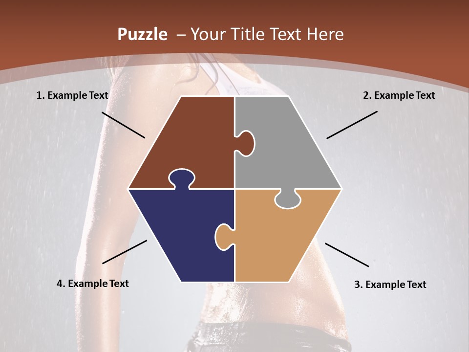 Wet Girl Femininity PowerPoint Template