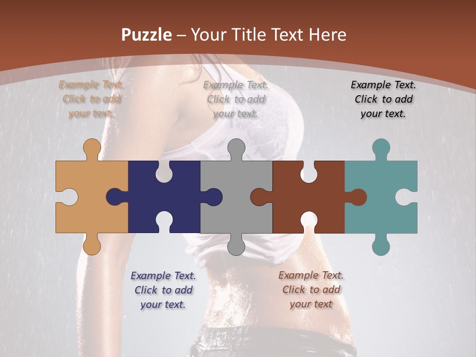 Wet Girl Femininity PowerPoint Template