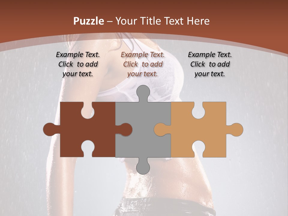 Wet Girl Femininity PowerPoint Template