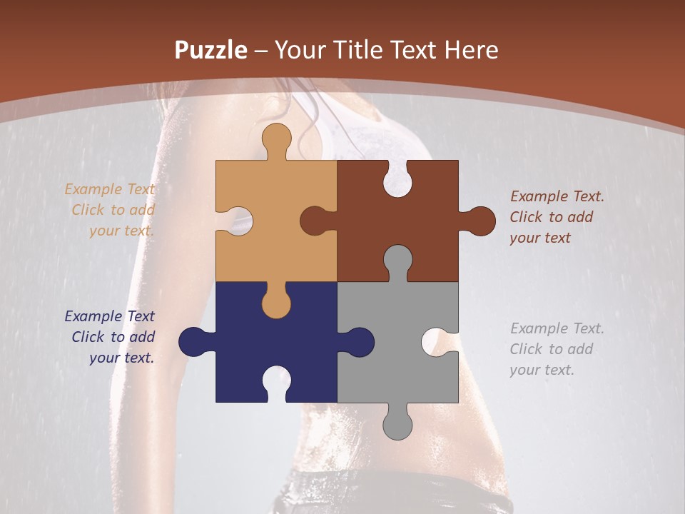 Wet Girl Femininity PowerPoint Template