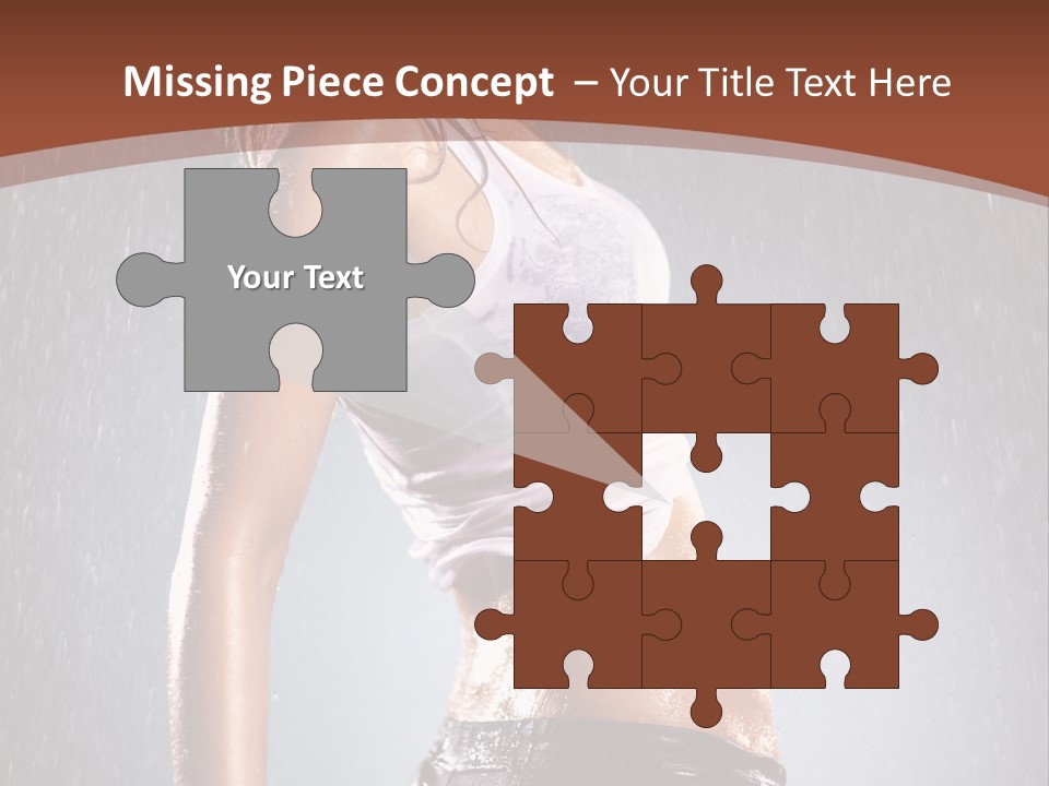 Wet Girl Femininity PowerPoint Template