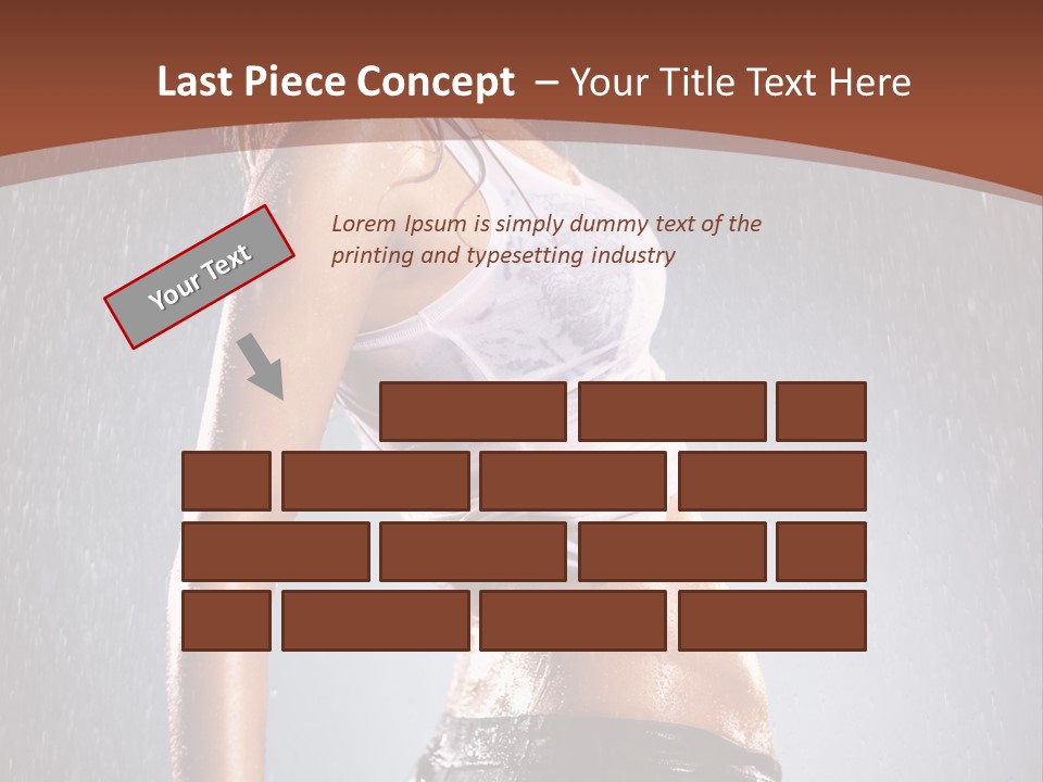 Wet Girl Femininity PowerPoint Template